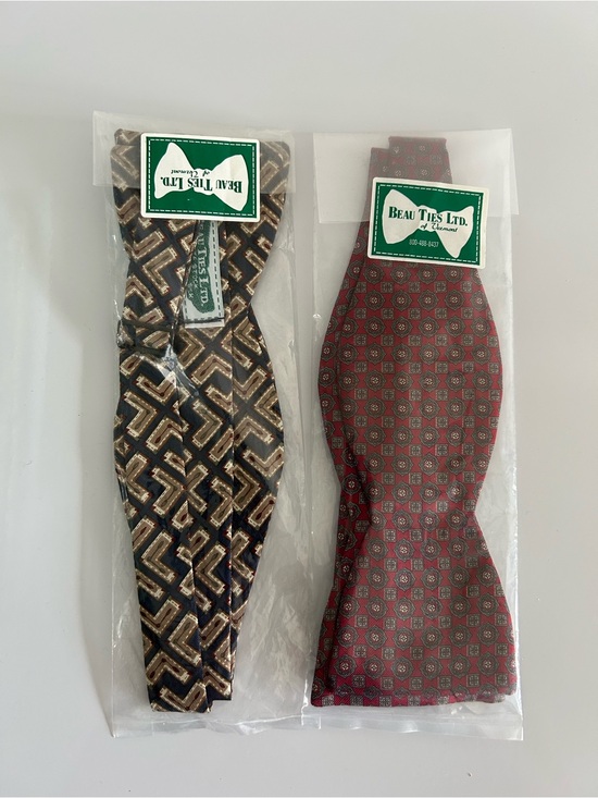 Beau Ties Ltd. Other - Beau Ties Ltd. of Vermont Two Printed Bow Ties - Silk - New in Package